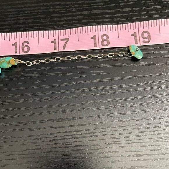 Turquoise Necklace~  Strand of Beautiful Vivid Slab & Tumbled Nugget Beads - Picture 9 of 9